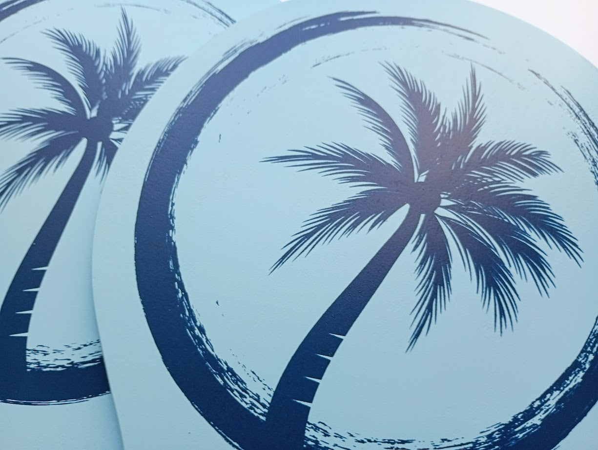 BAT SET - PALM OCEAN BLUE