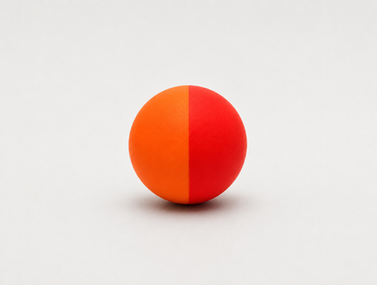 NYHED! ORANGE / RØD GUMMIBOLD